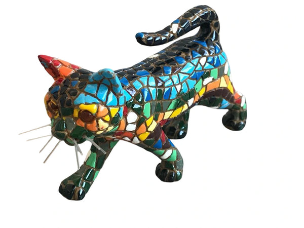 Classic Mosaic Cat Walking