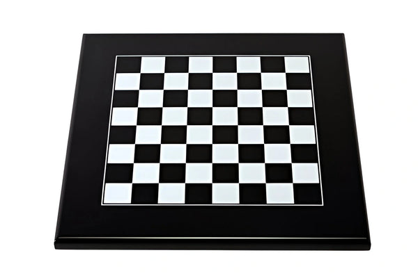 Classic Set White Black Version + Lacquered Wooden Chessboard