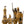 Load image into Gallery viewer, Roman Empire Unique Chess Set Bronze Gold 24 Karat