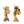 Load image into Gallery viewer, Roman Empire Unique Chess Set Bronze Gold 24 Karat