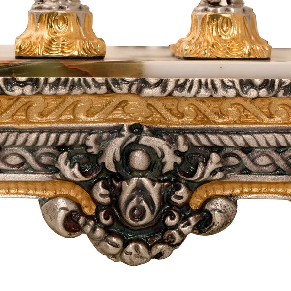 Roman Empire Unique Chess Set Bronze Gold 24 Karat