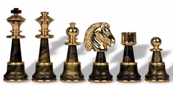 Staunton XL Set Fantasy Version + Briar Grey Precious Wood Chessboard