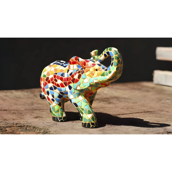 Classic Mosaic Elephant Medium