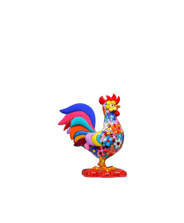 Mosaic Flower Rooster All measurements