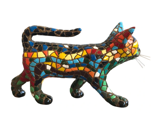 Classic Mosaic Cat Walking