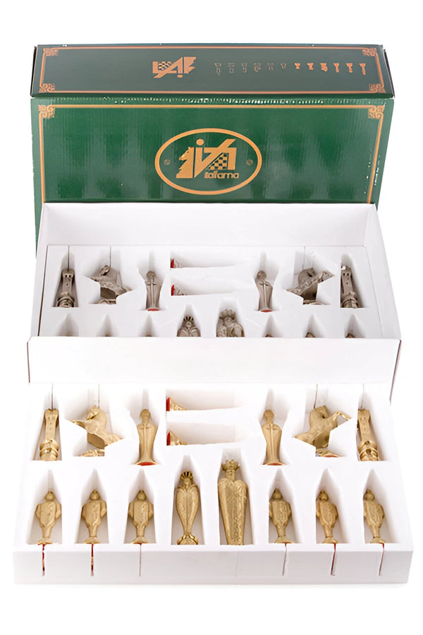 Renaissance Set + Elm Briar Wood Chessboard