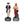 Load image into Gallery viewer, Pirates Set Hand Painted Resin Chess Pieces + Leatherette Chess Board