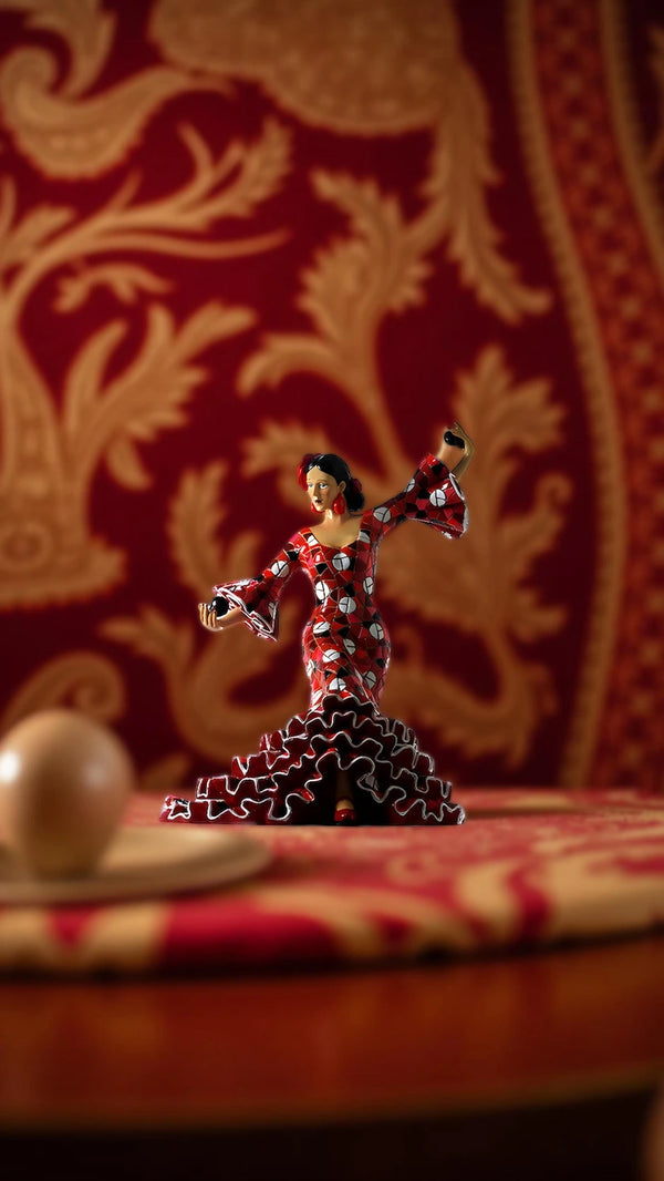 Mosaico Flamenco Dancer Red Dress