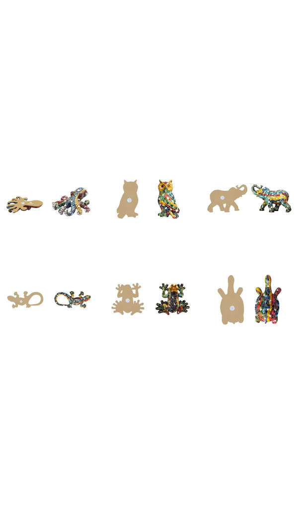 Set of 6 Classic Mosaic Magnet