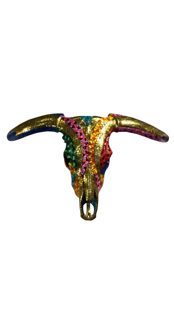 Carnival Multicolored Skull Bull