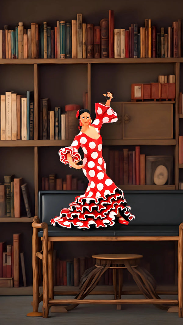 Classic Mosaic Flamenco Dancer Dress Red