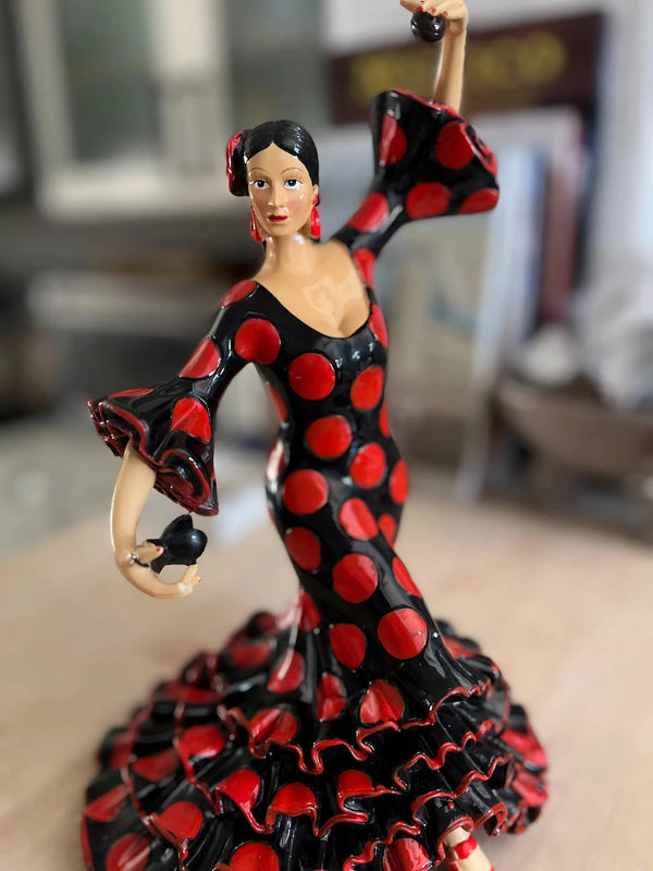 Classic Flamenco Dancer Black Dress All Measurements