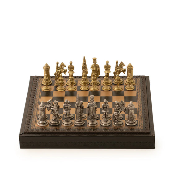 Camelot Chess Set + Leatherette chessboard