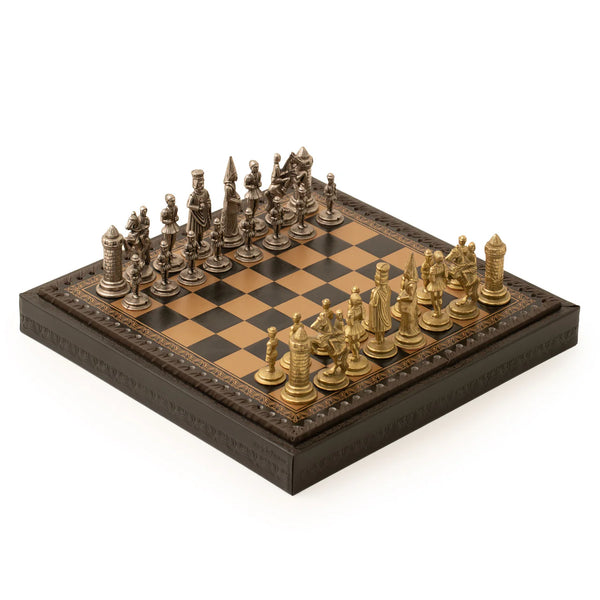 Camelot Chess Set + Leatherette chessboard