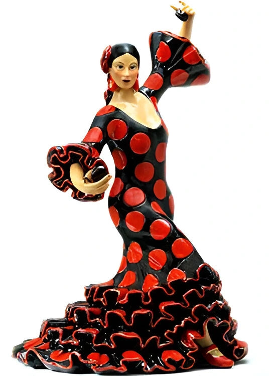 Classic Flamenco Dancer Black Dress All Measurements