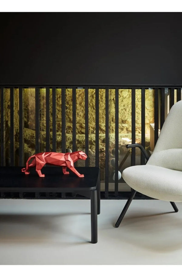 Panther Figurine Metallic Red