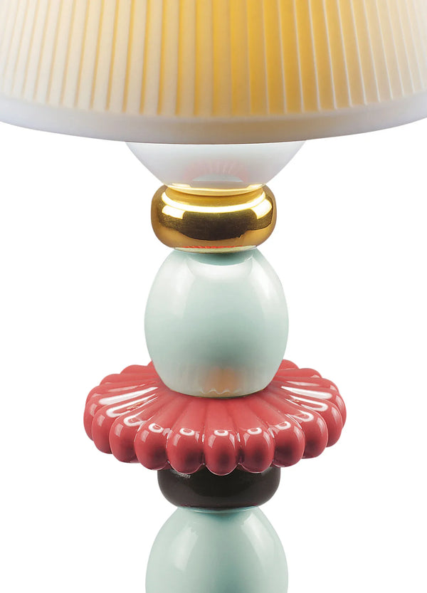 Lotus Firefly Golden Fall Table Lamp Red Coral