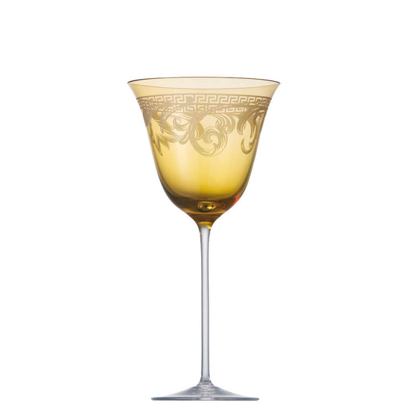 Arabesque Amber Wine Glass