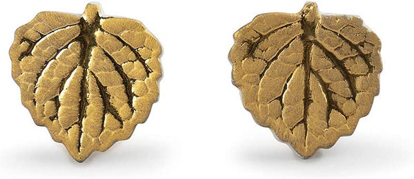 Leaves Cufflinks Gold