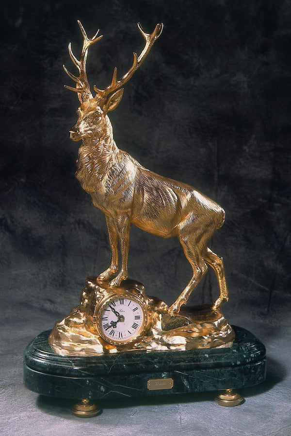 Deer Mantel Clock