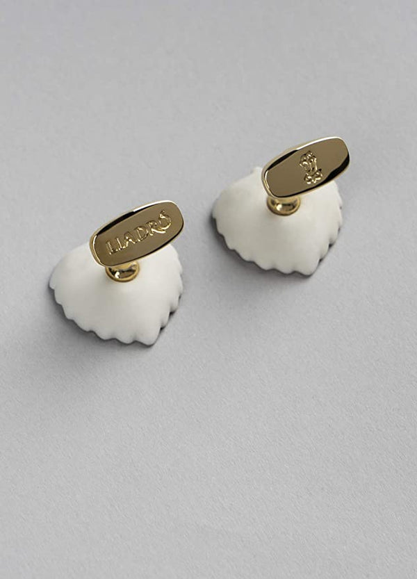 Leaves Cufflinks Gold