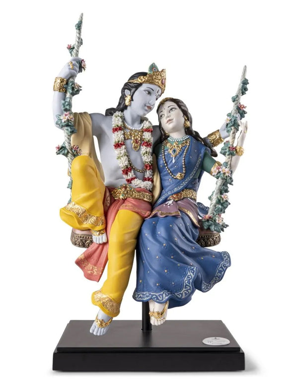 Radha Krishna on a Swing