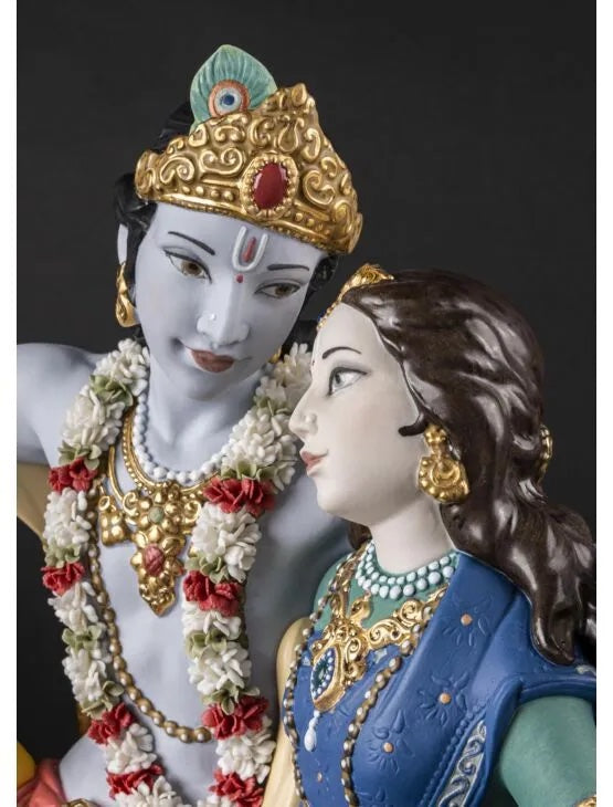Radha Krishna on a Swing