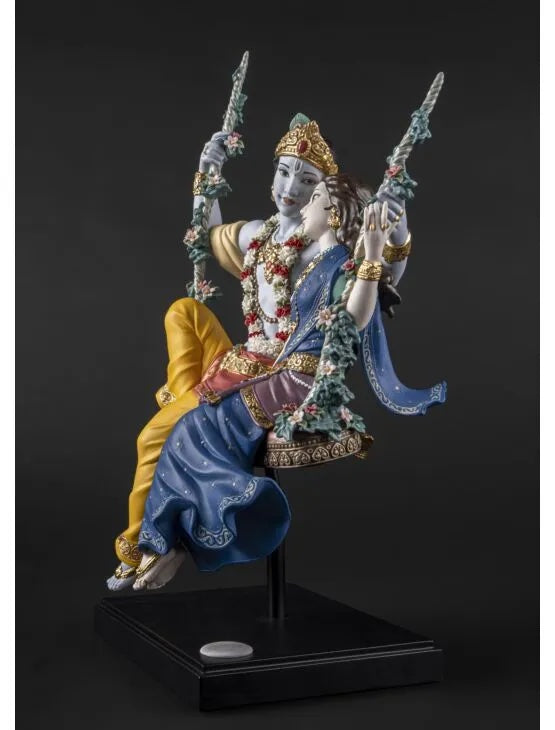 Radha Krishna on a Swing