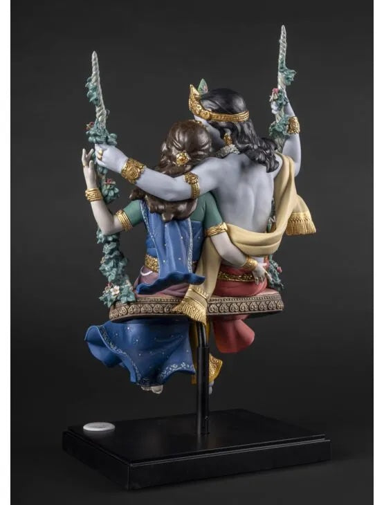 Radha Krishna on a Swing