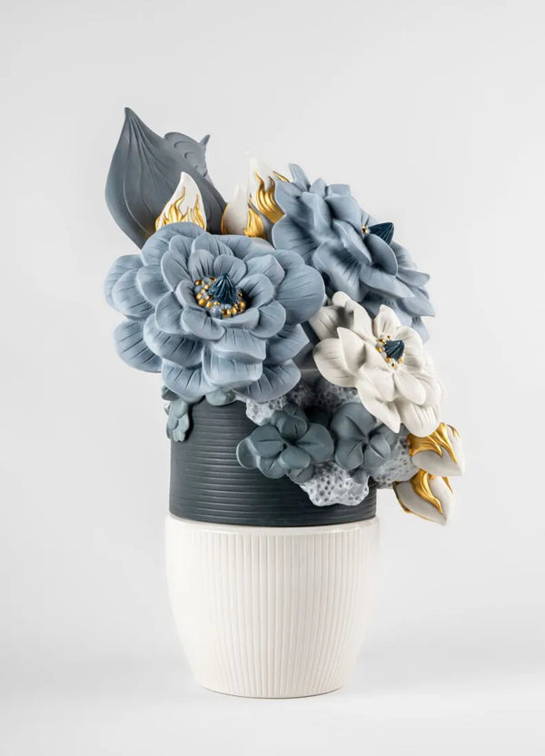 Vase with Flowers Blue