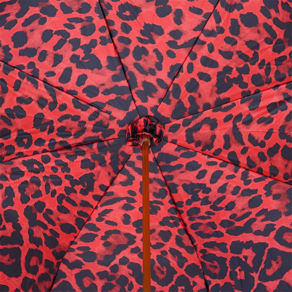 Knuckleduster Umbrella with Red Animal Print