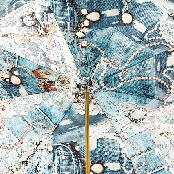 Vintage Pearled Umbrella Double Cloth