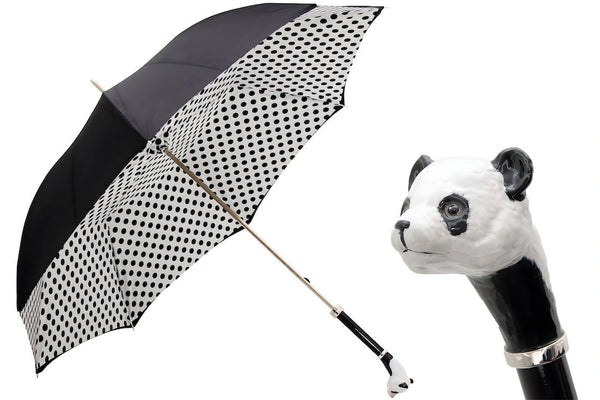Panda Umbrella with Polka Dots