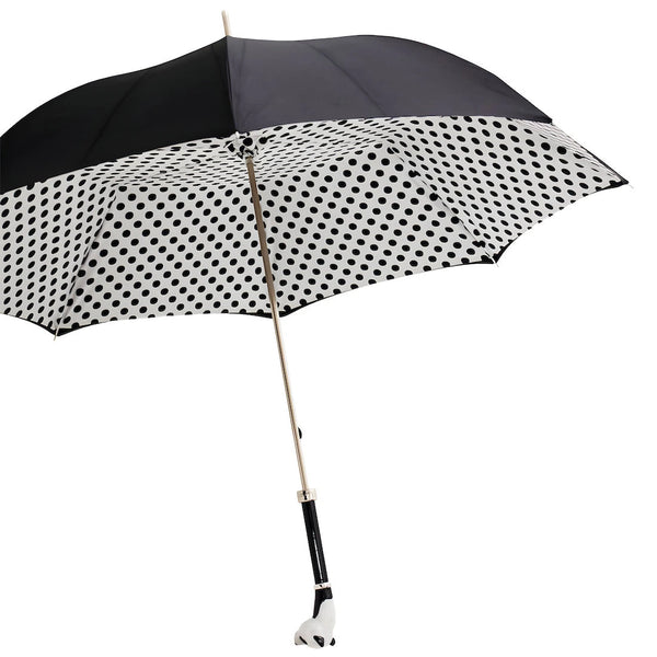 Panda Umbrella with Polka Dots