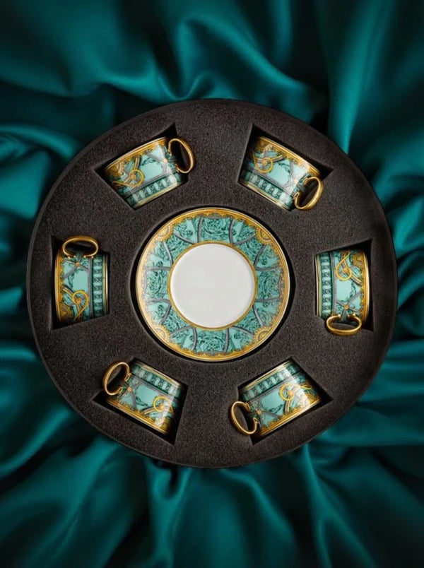 La Scala del Palazzo Set with 6 tea cups & saucers