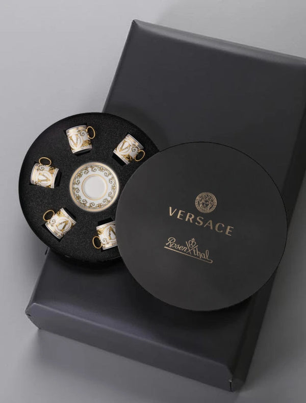 Virtus Gala White Set of 6 Espresso c/s