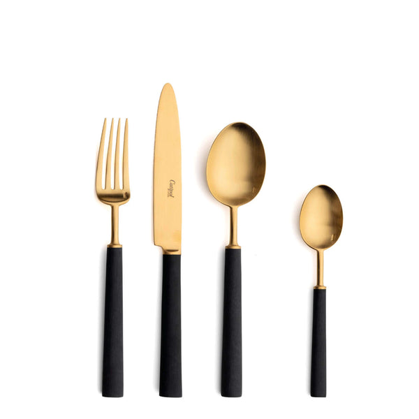Ebony Matte Gold 24 Pieces