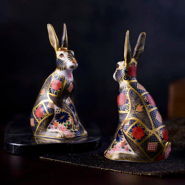 Old Imari Solid Gold Band Hare