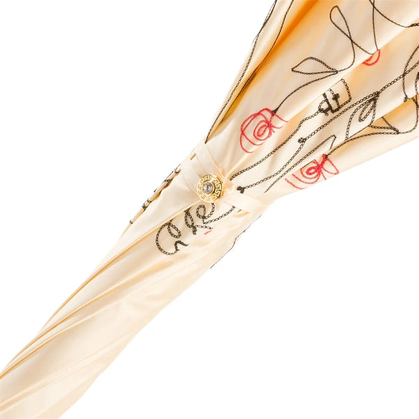 Ivory Sketch Woman Umbrella