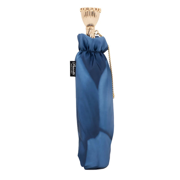 Blue Dahlia Folding Umbrella