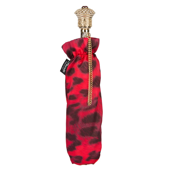 Black and Red Animalier Folding Umbrella