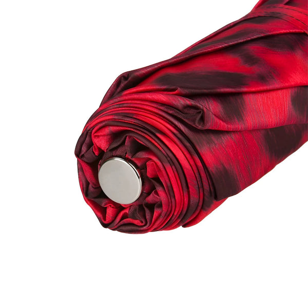 Black and Red Animalier Folding Umbrella