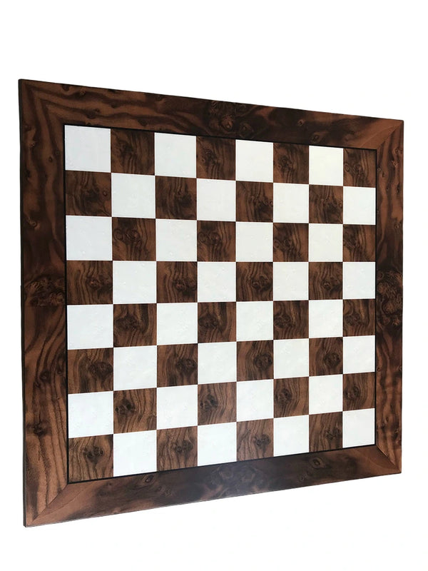 Walnut Briar Wood Chessboard Box