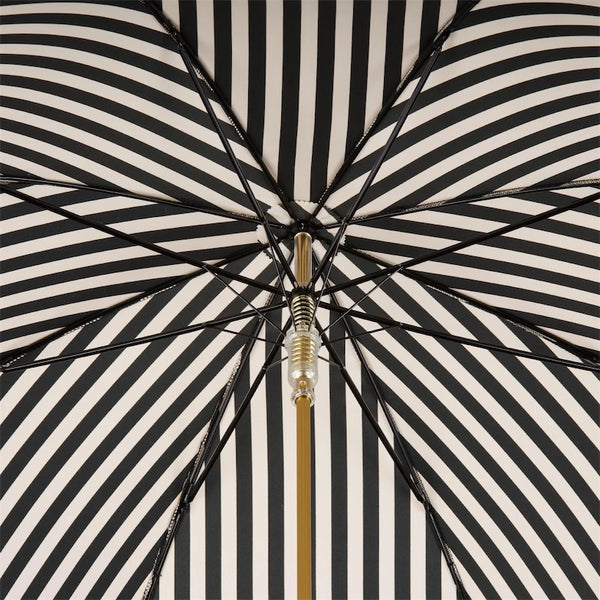 Black and White Striped Umbrella