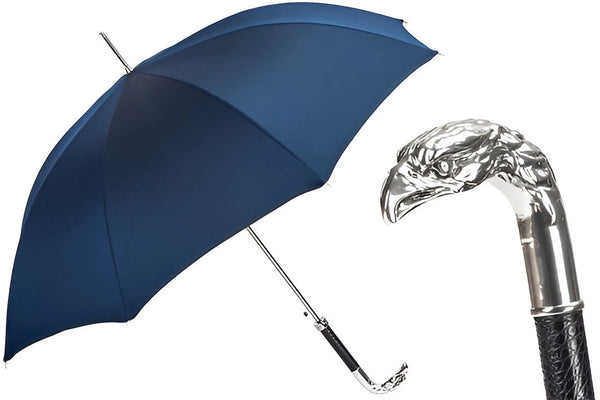 Silver Eagle Blue Umbrella