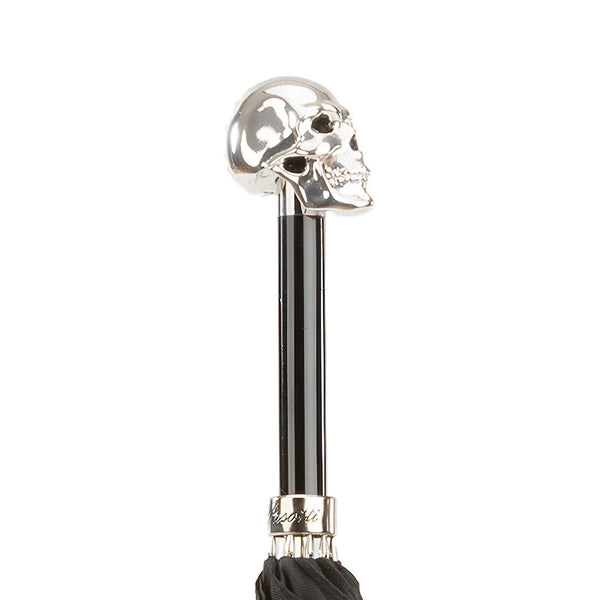 Silver Skull Umbrella
