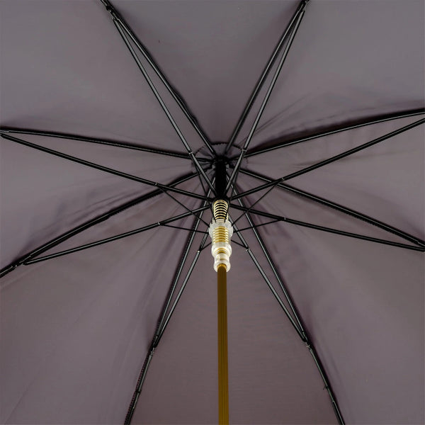 Burgundy Umbrella with Golden Dog