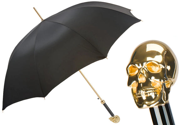 Golden Skull Umbrella