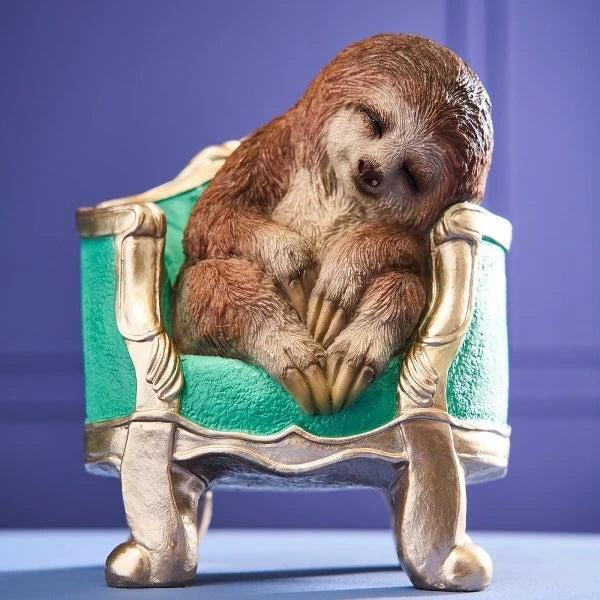Sloth on armchair