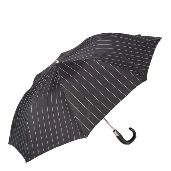Folding Umbrella with Studs Leather Handle